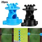 25 Pcs Round Post Insulators Easy Installation for Enhanced Protection