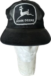 Gorra de colección John Deere negra de malla de camionero producto K Snapback de colección - Imagen 1 de 6