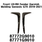 New Oem Front Lh + Rh Fender Garnish Molding 2P Set For Genesis G70 2019-2021