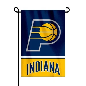 Indiana Pacers 12X18 Inch Double Sided NBA Basketball Garden Flag Only - Picture 1 of 1