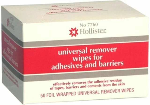 Hollister Universal Remover Wipes for Adhesives & Barriers - Pack of 50 (7760)
