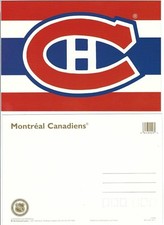 NHL Official Postcard - Montreal Canadiens Team Logo RED 