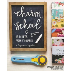 Charm School Pattern Book by Vanessa Goertzen Quilting Sewing Craft - Picture 1 of 4