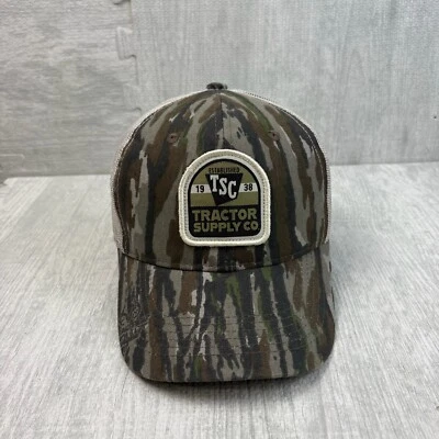 Tractor Supply Co Trucker Hat Cap Snap Back Realtree Camo Tree Bark Hunting Work - Image 1 of 4