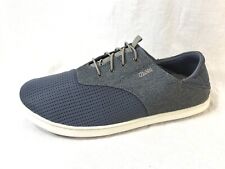 Men’s 11 Olukai Nohea Moku Loafers Charcoal/Clay Gray Boat Shoes
