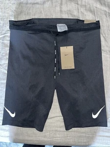 Nike Aeroswift Half Tight Running Shorts - Men's Medium $90.00 FN3369 011 Black - Picture 1 of 6