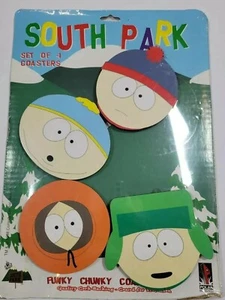 Vintage 1998 Comedy Central South Park Coaster Set New In Package - Picture 1 of 3