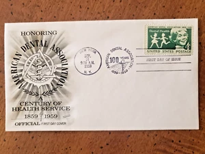 U.S. #1135 DENTAL HEALTH FLEETWOOD FIRST DAY COVER, UNAD. - Picture 1 of 2