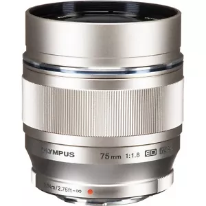 Olympus Digital 75mm f1.8 M.Zuiko ED MSC Lens MFT (Silver) - Picture 1 of 1