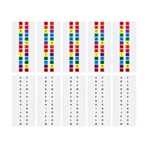10 Sheets Alphabet Tabs Notepad Page Markers Sticky Alphabet File Guides Tabs - Picture 1 of 12
