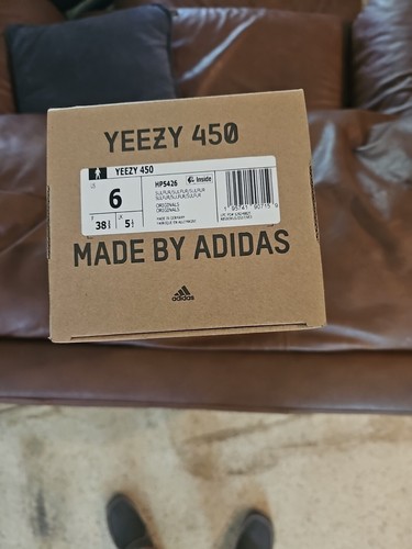 Adidas Yeezy 450 Sulfer da uomo taglia 6 [solo scatola] autentiche senza scarpe da ginnastica inclus