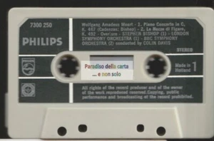 MOZART STEPHEN BISHOP LONDON SYMPHONY ORCHESTRA - PHILIPS 7300 250 MUSICASSETTA - Picture 1 of 2