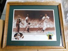 TED WILLIAMS Cooperstown Collection Framed Lithograph w/ Lighted Film Cel 18x22