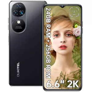 OUKITEL C38 Smartphone Ohne Vertrag 24GB+256GB 48MP Android 13 Octa Core Handy - Afbeelding 1 van 14