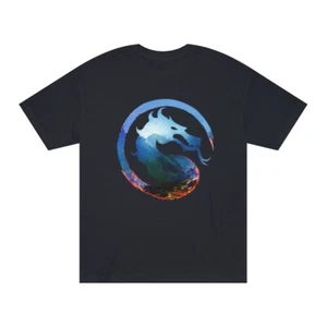 Mortal Kombat 1 Logo Men's T-Shirt Tee Black - Picture 1 of 3