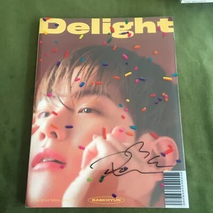 EXO BAEK HYUN Autographed Signed ALBUM DELIGHT CD Autographs K-POP 2023 - Picture 1 of 8