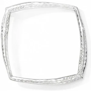 Nuevo con etiquetas Brazalete Cuadrado Brighton BILBAO Cristales de Plata Precio de venta sugerido por el fabricante $46 - Imagen 1 de 3