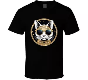 Cool Cat With Sunglasses T Shirt - Picture 1 of 9