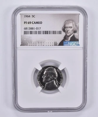 1964 Jefferson Nickel 5c PF69 Cam NGC Special Label *0230 - Image 1 of 4