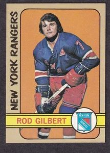1972-73 Topps NHL Hockey card #80 NY Rangers Rod Gilbert - Picture 1 of 2