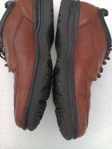 men's Easy Spirit Comfort Walking Shoes Lace Up Sz 9.5D  Leather Brown  - Picture 1 of 11