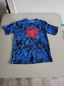 Youth Spider-Man XL (14/16) Athletic Shirt Tee Polyester Marvel - Picture 1 of 15