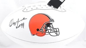 Ozzie Newsome handsigniertes Cleveland Browns Logo Football HOF - Prova * schwarz - Bild 1 von 3