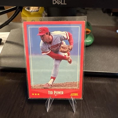 1988 Score Glossy Ted Power Cincinnati Reds #242 Free Ship - Image 1 of 4