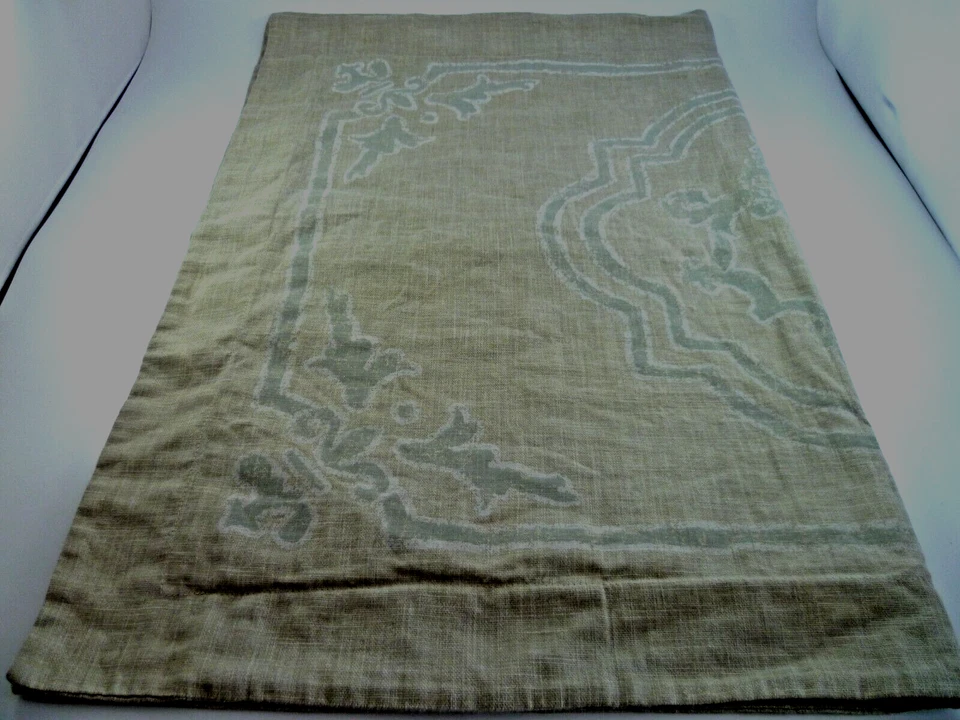 Funda falsa almohada estándar herrajes restauración medallón barroco italiano 20x28 Foto 1 de 4