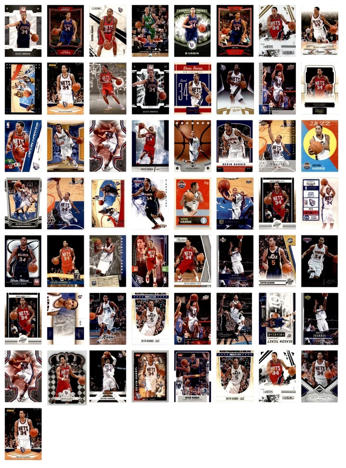 Lote 57 cartões de basquete Devin Harris 2006-07 Fleer Ultra Brooklyn Nets base NBA - Imagem 1 de 4