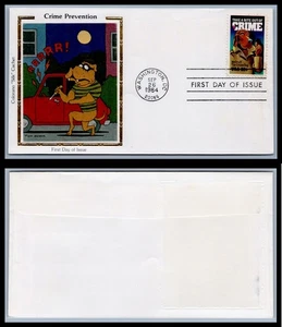 US FDC # 2102 20c Crime Dog, McDuff Colorano S.Cancel 1984, 9Q2750 - Picture 1 of 1
