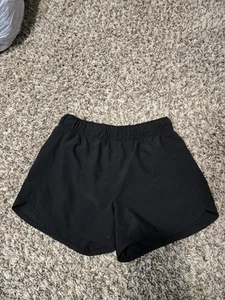Old Navy Active Running Shorts Girls Size Large 10-12 Black L Go Dry - Picture 1 of 3