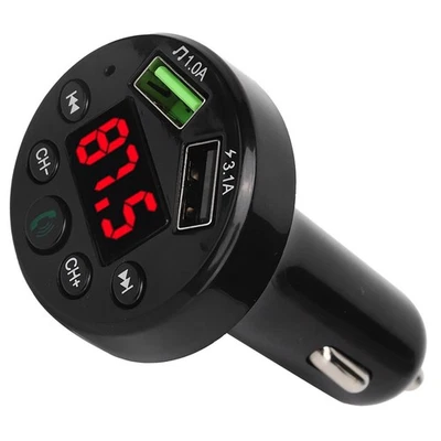 E6 Car Bt 5.0 Mp3 Player Modulator Dual Usb Fast Charging Fm Adapter Trans TOS - Bild 1 von 4