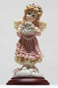 Estatuilla de ángel de colección House of Lloyd Giving 1996 decoración navideña - Imagen 1 de 5