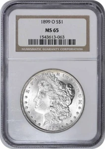 1899-O Morgan Silver Dollar MS65 NGC - Picture 1 of 2