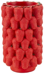 Mauro Ferretti Vase Erdbeeren Ø 20x32 cm rot - Bild 1 von 7