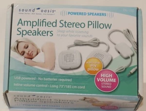 Sound Oasis SP-101 Sleep Therapy Pillow Speakers with in-line Volume Control NEW - Picture 1 of 2
