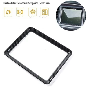 Carbon Fiber Inner Dashboard Navigation Cover Trim For Dodge Challenger 2015-21 - Bild 1 von 9