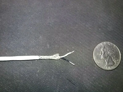 2C 26 ga 19 Strand Shielded MIL-W-16878 Type "E” Teflon Silver plated 25 ft.hank - Image 1 of 4