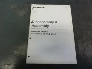 Daewoo GM Vortec V6 (4.3 Liter) Gasoline Engine Disassembly & Assembly Manual - Picture 1 of 5