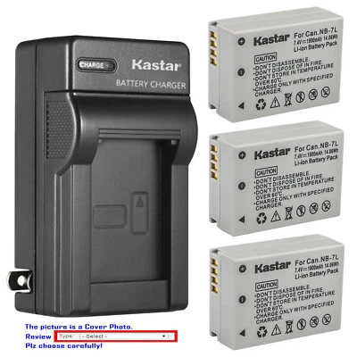 Kastar Battery Wall Charger for Canon NB-7L CB-2LZ & Canon PowerShot G11 Camera