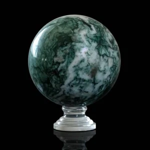 Hard Stone Semiprecious Sphere With Support D.12Cm - Picture 1 of 3