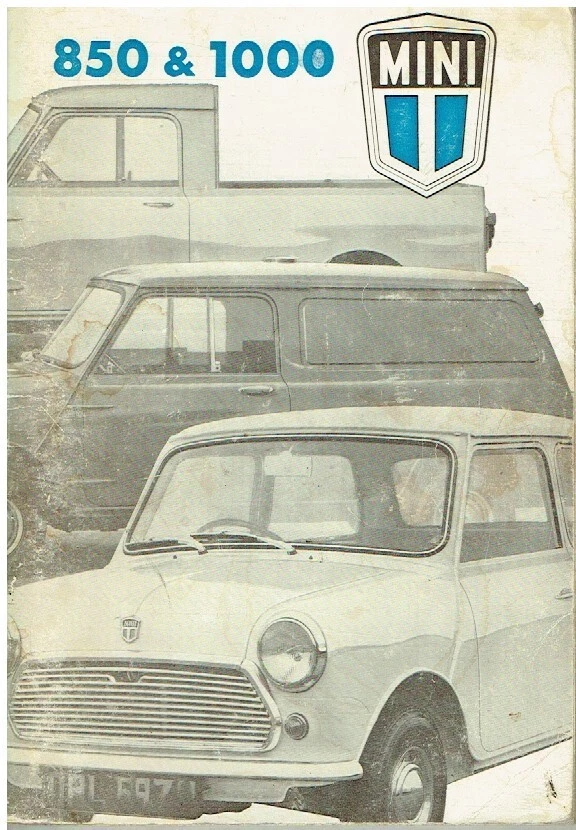 MINI 850 1000 SALOON VAN PICK-UP 1973 OWNERS INSTRUCTION & MAINTENANCE HANDBOOK - Image 1 of 1