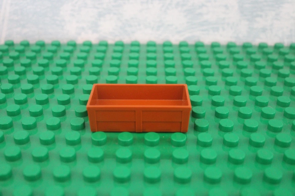 Duplo 2X4 Brown Trough Box Garden My First Farm Replacement Part Feeding Water - Image 1 of 1