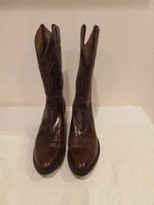 Botas de Vaquero Moonshine Spirit De Colección Para Hombre 13D Cuero Marrón Western Rodeo BBM129 - Imagen 1 de 10
