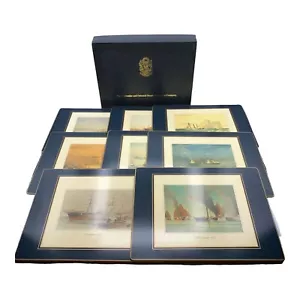 Vintage P&O Art Collection Placemats Set of 8 Steam Ships Art Prints Peninsular - Picture 1 of 20