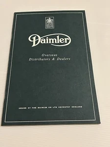 DAIMLER OVERSEAS DISTRIBUTORS & DEALERS 1967 HANDBOOK AMAZING CONDITION - Picture 1 of 5