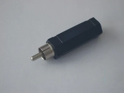 PHILMORE 530A 1/4" MONO FEMALE TS JACK TO RCA MALE ADAPTER CONNECTOR 1PC - Image 1 of 2