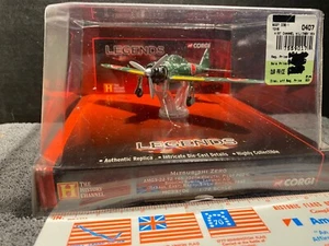 1:72 CORGI HISTORY CHANNEL LEGENDS MITSUBISHI ZERO JAPAN GREEN - Picture 1 of 5
