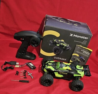 Overmax X-Monster 3.0 Truck,45km/h, Fernbedienung,4x4, grün-schwarz, incl.Verand - Bild 1 von 4